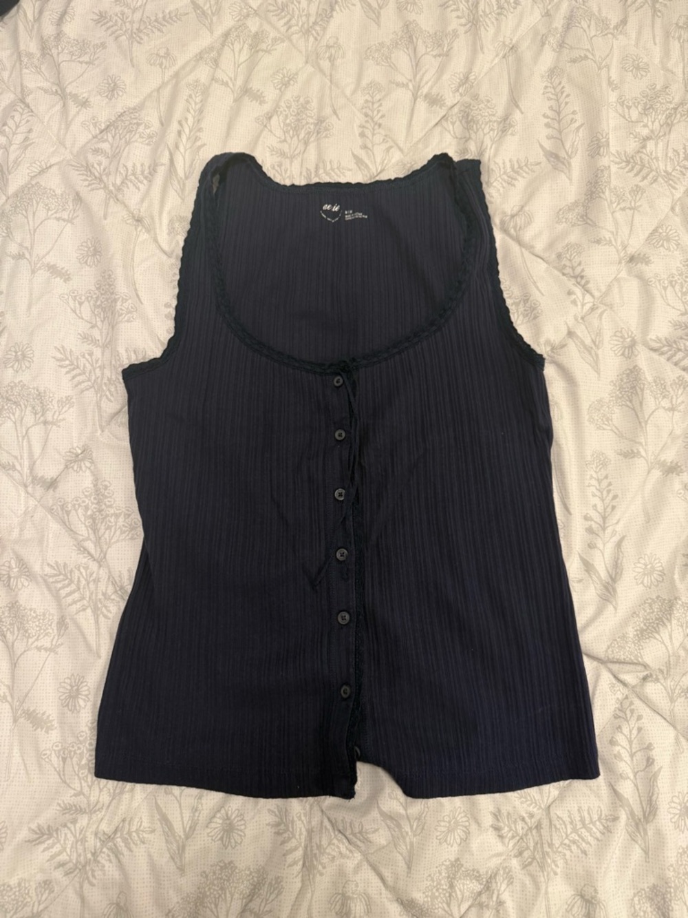 Aerie Button-Front Tank Top